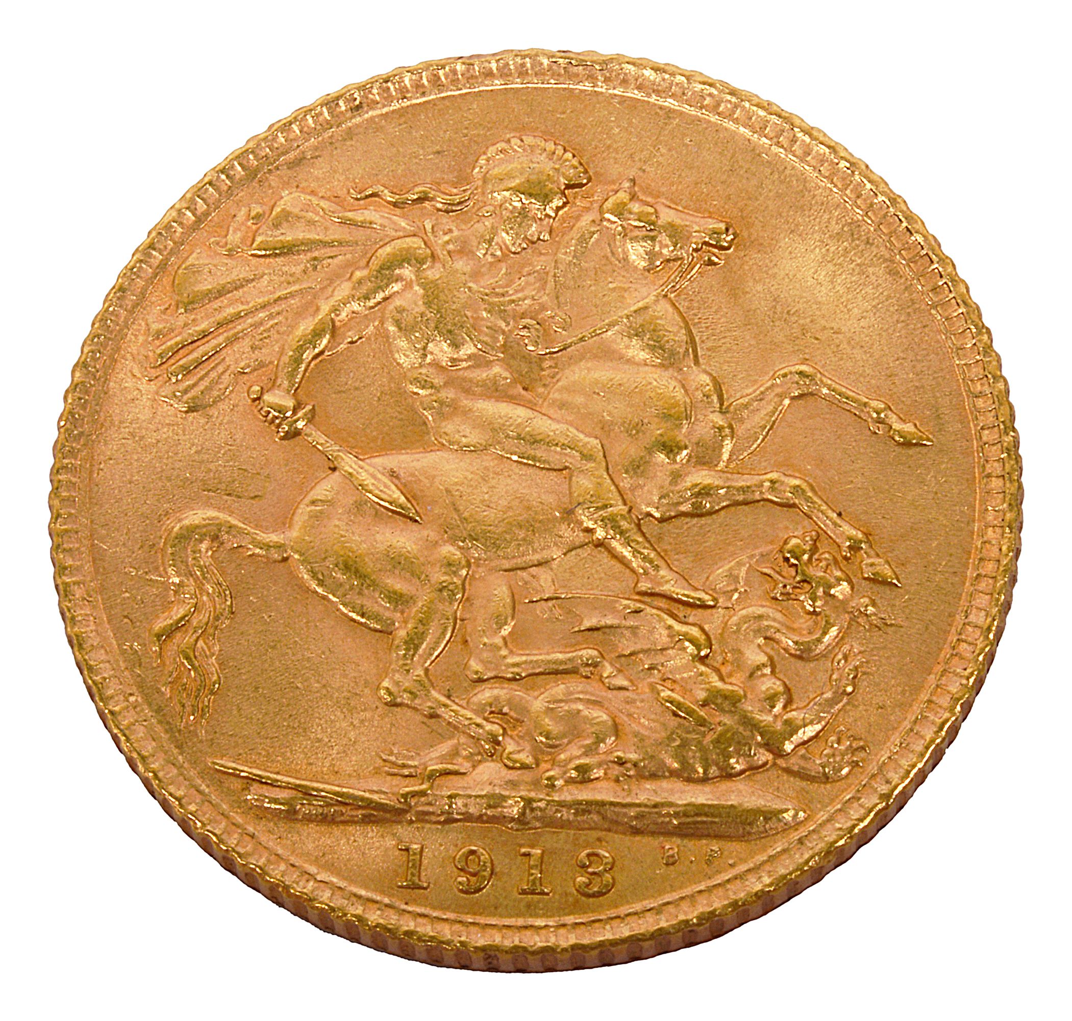 A George V gold full sovereign, 1913 - Image 2 of 2
