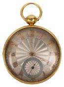 A George IV 18ct gold verge fusee open faced pocketwatch