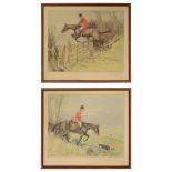 George Denholm Armour (British, 1864 - 1949) Pair of hunt scene prints