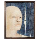 Peter White 'Head' oil on cotton,