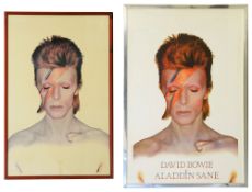 David Bowie: An Aladdin Sane blank promo poster, 1973