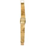A Gentleman's 1960s 18K gold Juvenia automatic bracelet wristwatch
