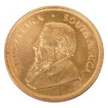 South Africa 1oz fine gold Krugerrand, 1974