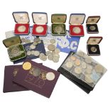 Modern silver proof, silver and other coins