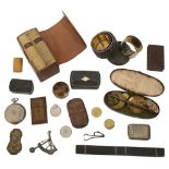 19th century and later snuff boxes, vesta cases and other items