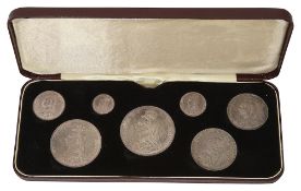 Victoria 1887 jubilee seven coin specimen set