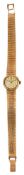 An Omega ladies 9ct gold bracelet automatic wristwatch