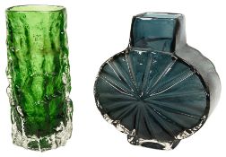 Two Geoffrey Baxter for Whitefriars glass vases, c. 1960s (2)