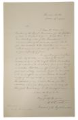 Albert (Prince, 1819-1861) A printed Great Exhibition, 1851. medal presentation letter signed Albert