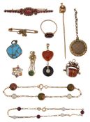 Various items of 19th century and later jewellery