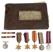 WWII Austalian six medal group awarded to NX 56053 Earnest Wynne. Wallis and and a related wartime p