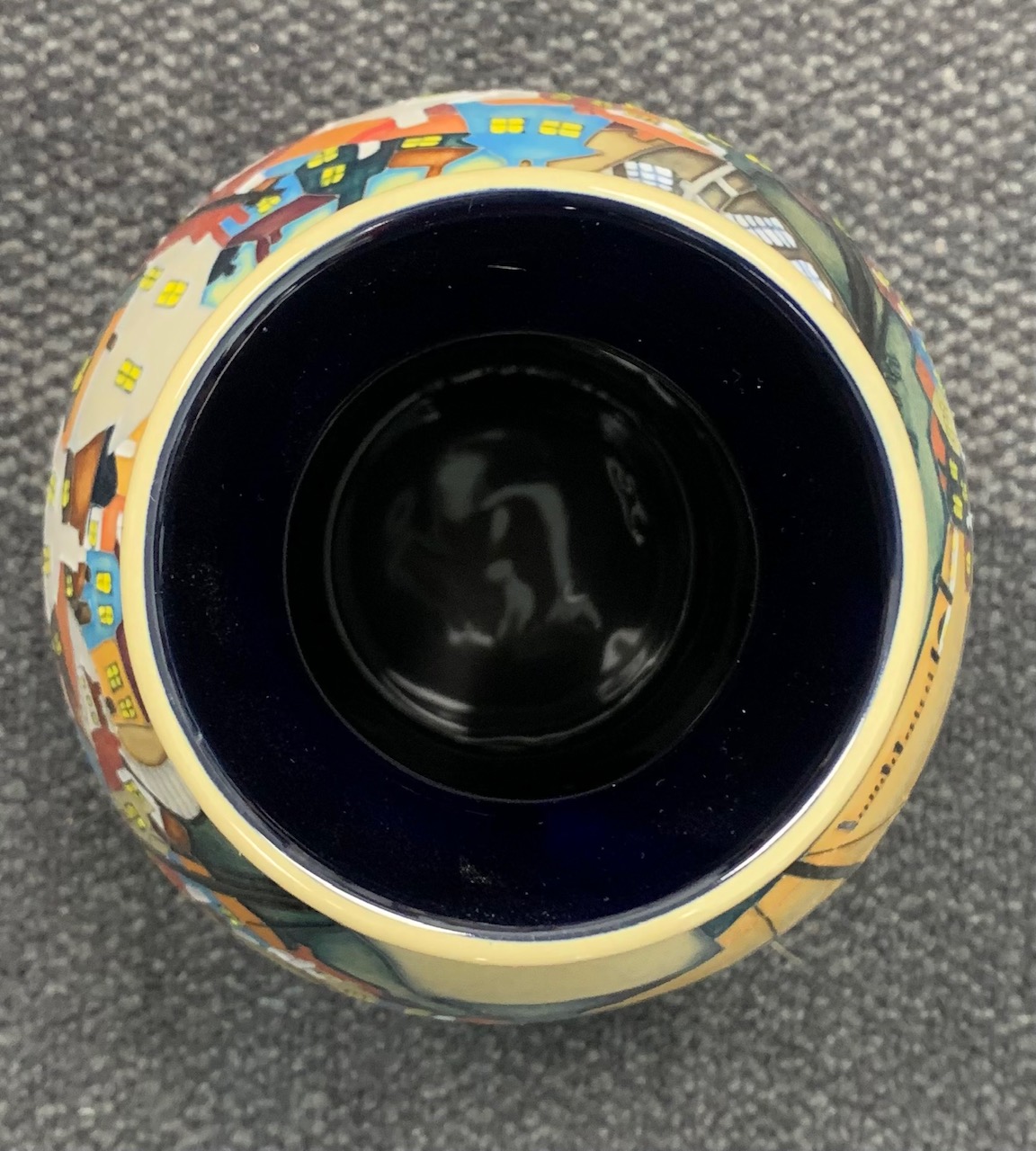 A Moorcroft limited edition 'Whitby' pattern vase - Image 3 of 5