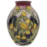 A Moorcroft Limited edition 'Paigles' vase designed by Emma Bossons