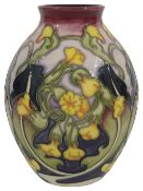 A Moorcroft Limited edition 'Paigles' vase designed by Emma Bossons