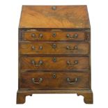 A George III small mahogany bureau