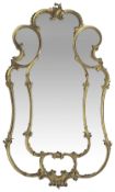 A 19th century Rococo gilt gesso framed wall mirror