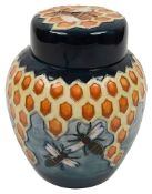 A Moorcroft 'Honeycomb' pattern ginger jar,