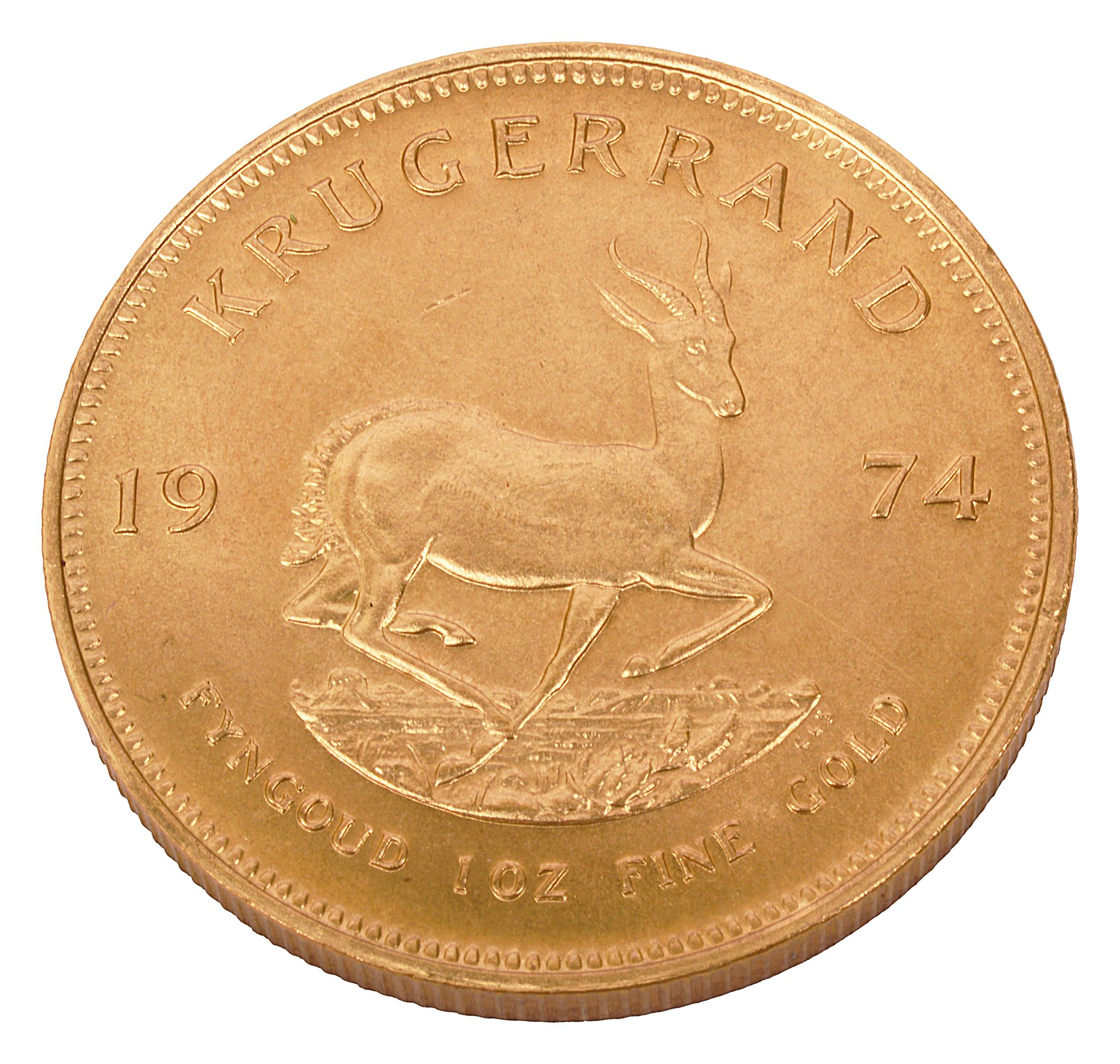 South Africa 1oz fine gold Krugerrand, 1974 - Image 2 of 2