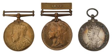 A Group of three Metropolitan Police Medals awarded to P C W Batt S Division