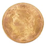 Switzerland. 1947 gold 20 Francs