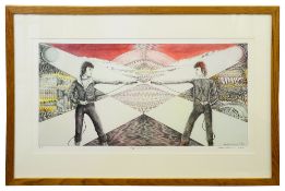 David Bowie: George Underwood (British, b. 1947) 'Ziggy Live In LA' limited edition print