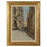 Attributed to Lazzaro Pasini (Italian, 1861-1949) Street Scene, oil on canvas