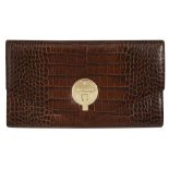 A Smythson of Bond Street leather travel wallet/ document holder