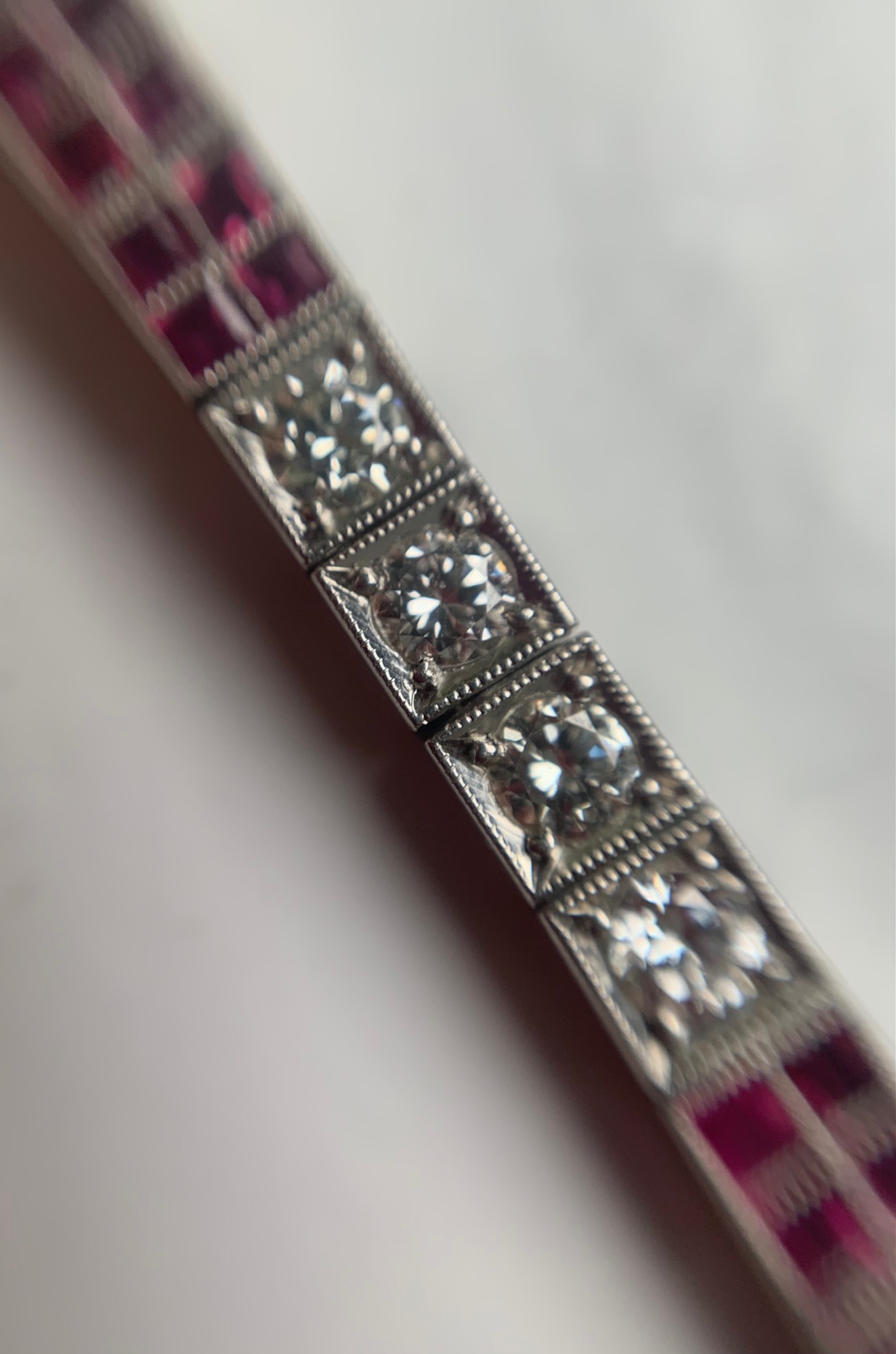 A ruby and diamond flexible link bracelet - Image 11 of 15