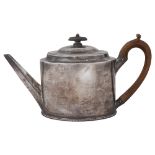 A George III silver teapot