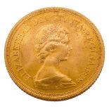 An Elizabeth II gold full sovereign, 1974