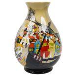 A Moorcroft limited edition 'Whitby' pattern vase