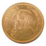 South Africa 1oz fine gold Krugerrand, 1974