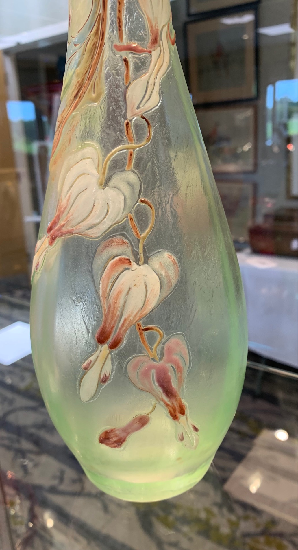 An early Emile Galle enamel decorated 'Bleeding Hearts' pattern vase - Image 19 of 19