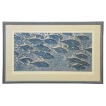 Keith Shackleton (British, 1923- 2015): 'School of Fish' limited edition print