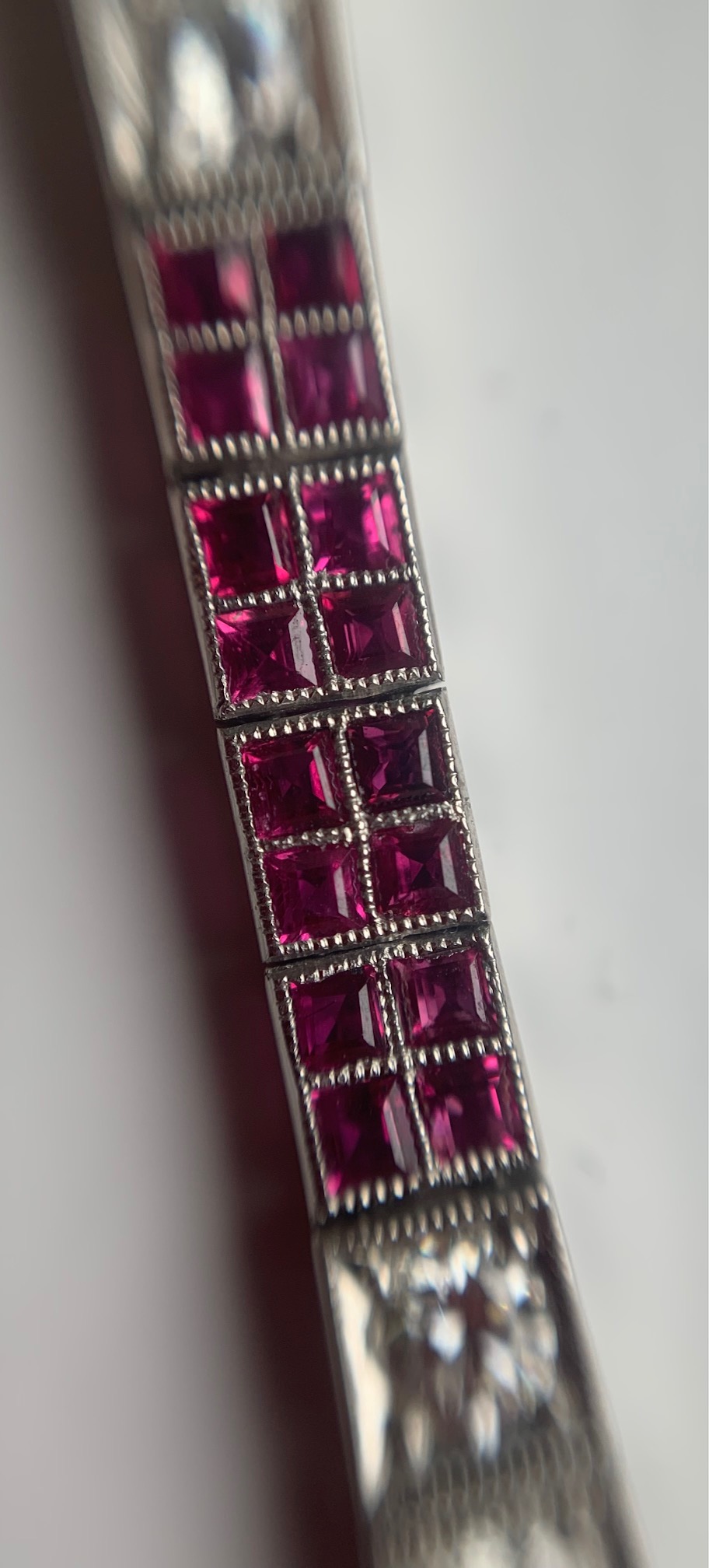 A ruby and diamond flexible link bracelet - Image 6 of 15