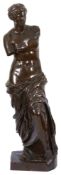 After the Antique, a late 19th century bronze Grand Tour figure of the Menus de Milo by Barbedienne