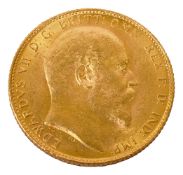 Edward VII gold full sovereign, 1907