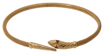 A snake sprung bangle