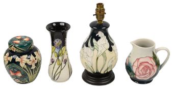 A collection of four pieces of modern Moorcroft