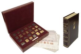 The Empire Collection, a limited edition set of twenty five silver gilt stamp ingots