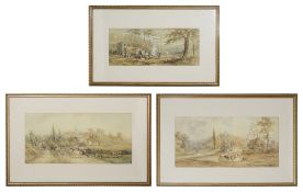 Henry Earp Senior (1831-194) Three landscape watercolours