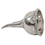 A George IV silver wine funnel