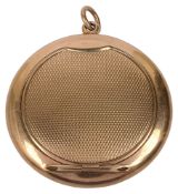 A 9ct gold Asprey powder compact