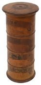 A mid 19th century turned sycamore four tier spice tower