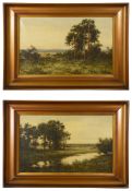 British School (early 20th century): A pair of landscapes, oil on canvas