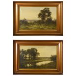 British School (early 20th century): A pair of landscapes, oil on canvas