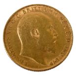 Edward VII gold half sovereign, 1907