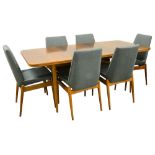 Robert Heritage for Archie Shine: A 'Hamilton' dining table and six chairs