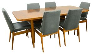 Robert Heritage for Archie Shine: A 'Hamilton' dining table and six chairs