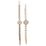 Two lady's 9ct gold Bentina Star wristwatches